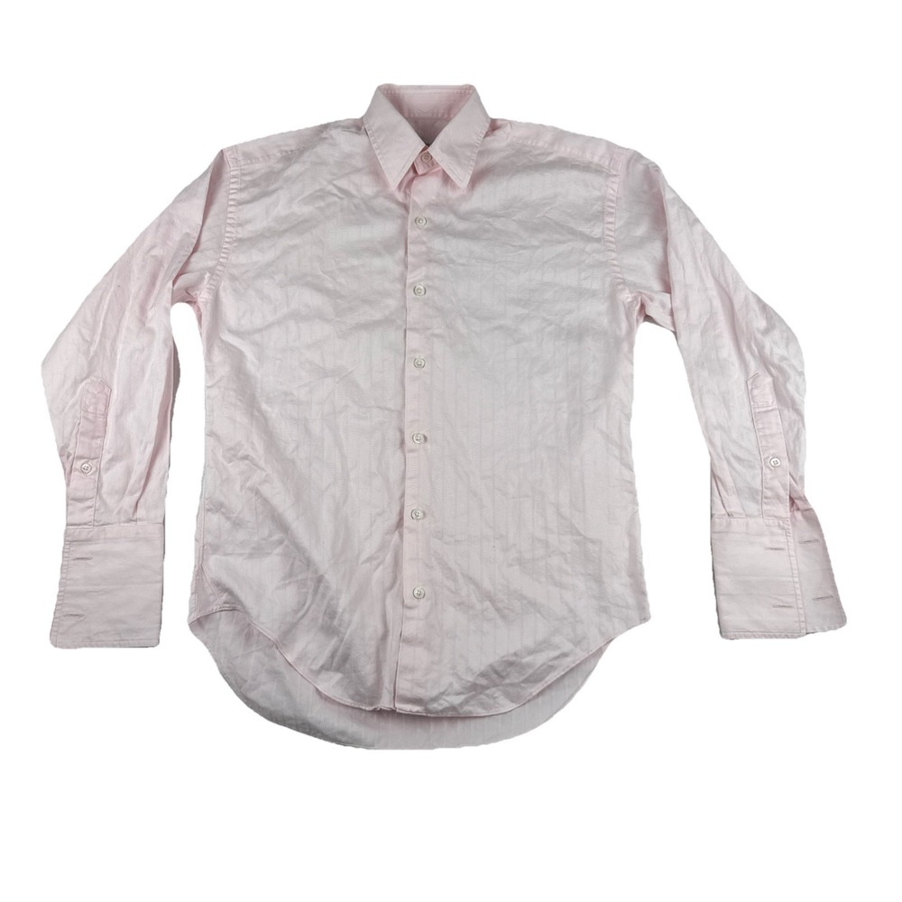 Craig taylor Womens button down pink shirt Blouse Small French cuffs Made in USA